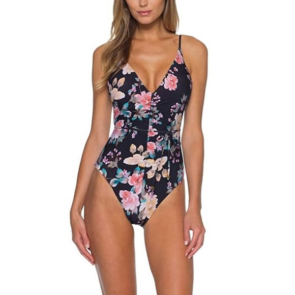 Becca Rebecca Virtue Caroline Shirred Swimsuit - Picture 2 of 8